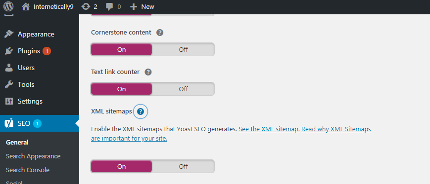 yoast seo sitemap