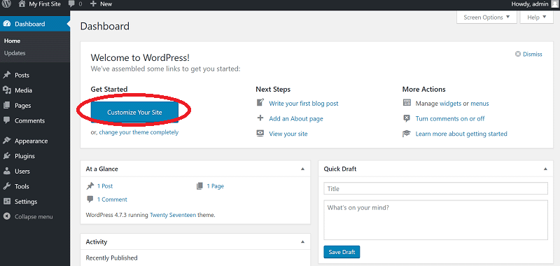 Install WordPress on localhost wamp