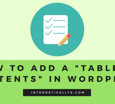 table of contents wordpress